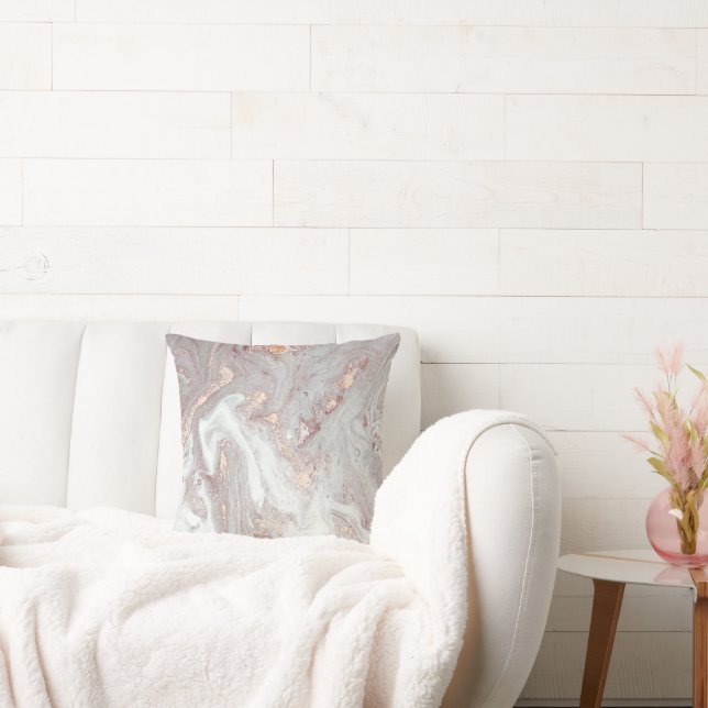 ALMOFADA LUXE LILAC MARBLE PEARL CUSHION (Sofá)