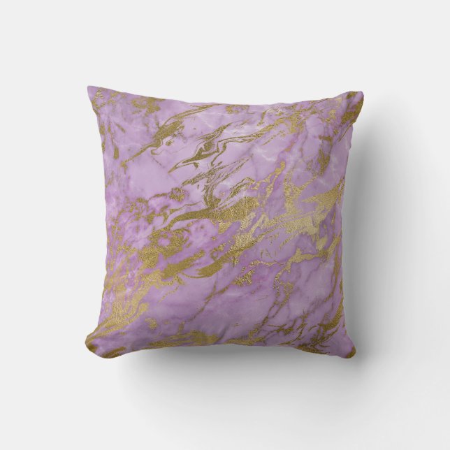 ALMOFADA LUXE PURPLE LILAC MARBLE INSPIRADO CUSHION (Frente)