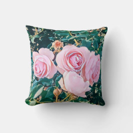 Almofada luxe romantic flowers botanical wallpaper