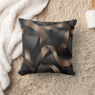 Almofada Luxo Masculino Moderno com Fluxo de Bronze