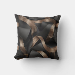 Almofada Luxo Masculino Moderno com Fluxo de Bronze