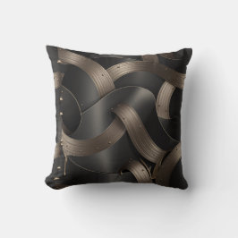 Almofada Luxo Masculino Moderno com Fluxo de Bronze