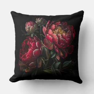 Almofada luxúria sobre um travesseiro decorativo negro de f
