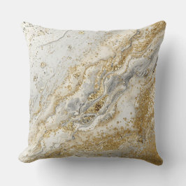 Almofada Luxury, Elegant, Modern Gold Grey Pattern