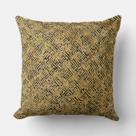 Almofada Luxury Gold Pattern ,Gold Black