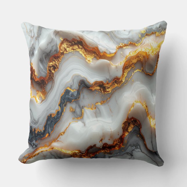 Almofada Luxury Gold Vein Marble Pillow (Frente)