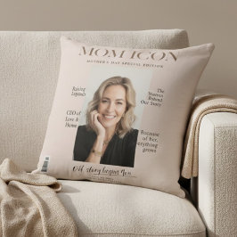 Almofada Luxury Personalized Mom Magazin Cover Photo 
