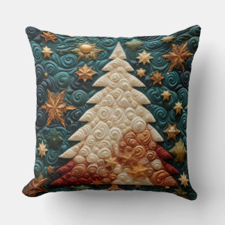Almofada Luxury Quilted Christmas Throw Pillow