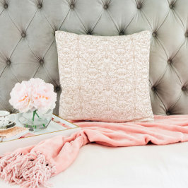 Almofada Luxury Royal Gold Baroque Damask Throw Pillow