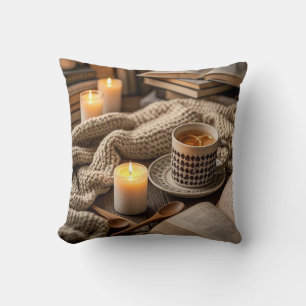 Almofada Luzes das velas quentes de Boho Cozy