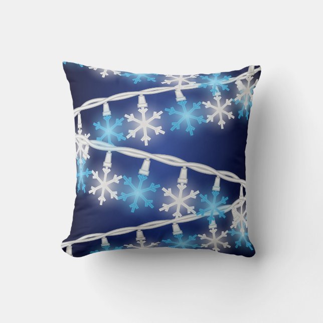 Almofada Luzes de Floco de Neve (Frente)