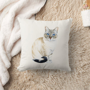 Almofada Lynx Point Siamese Cat Personalizado