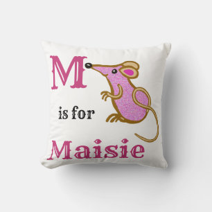 Almofada M é para a menina Maisie