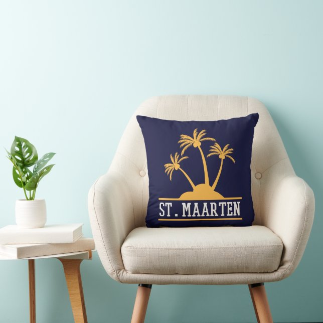 Almofada Maarten, a ilha amigável Sint Martin (Cadeira)