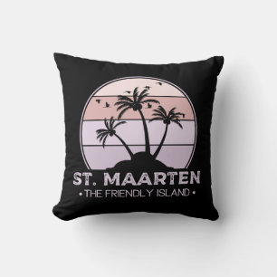 Almofada Maarten, o amigo Retro Ilha Sint Martin