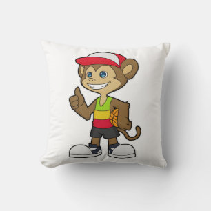 Almofada Macaco como jogador de basquetebol
