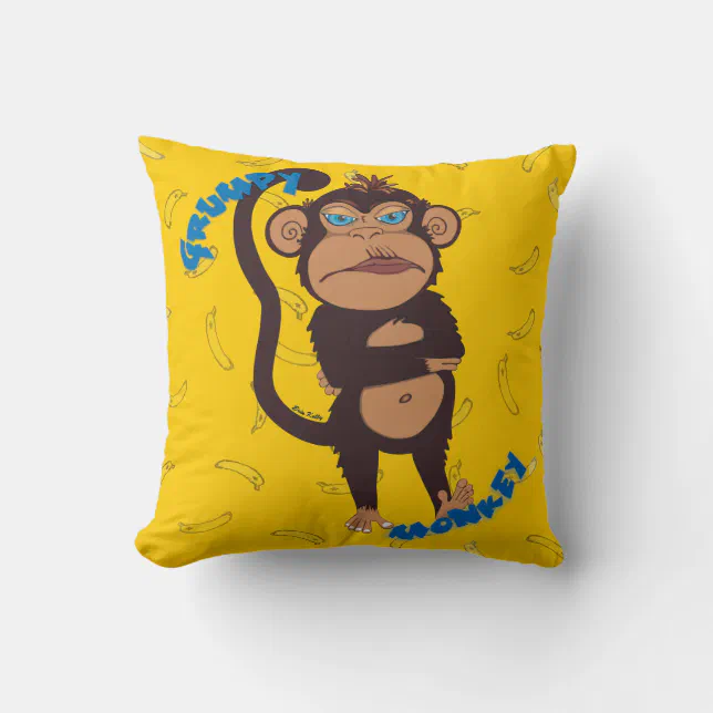 Papel de parede infantil macacos fofos com bananas