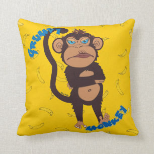 Almofada Macaco mal-humorado