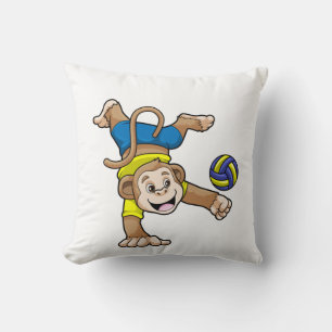 Almofada Macaco no Esporte com Voleibol
