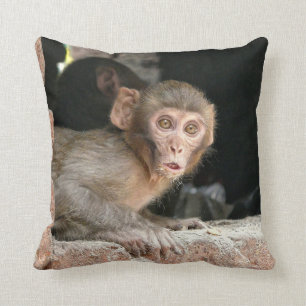 Almofada Macaco Scared com o travesseiro decorativo grande