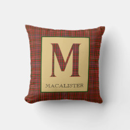 Almofada MacAlister Tartan Monograma M