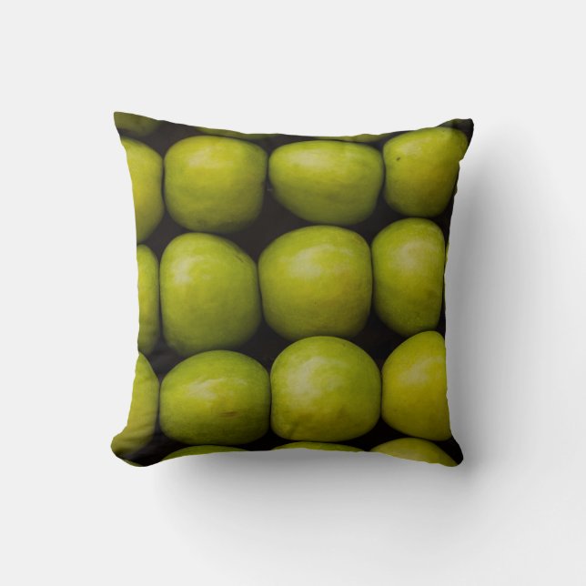 Almofada Maçãs frutas Maçãs verdes comidas (Frente)