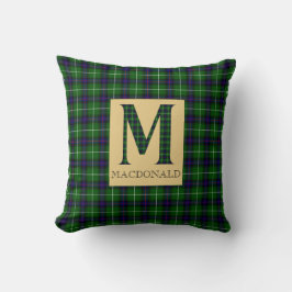 Almofada MacDonald Tartan Monograma M