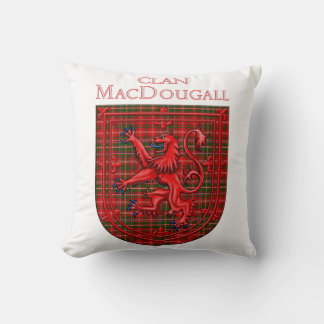 Almofada MacDougall Tartan - Xadrez escocesa - Lion Rampant
