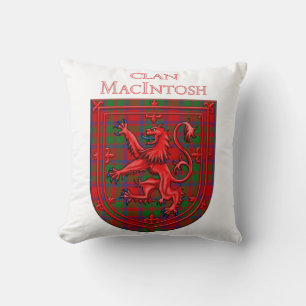 Almofada MacIntosh Tartan - Xadrez escocesa - Lion Rampant