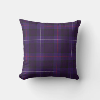 Almofada mackenzie tartan púrpura natal escocês escocês