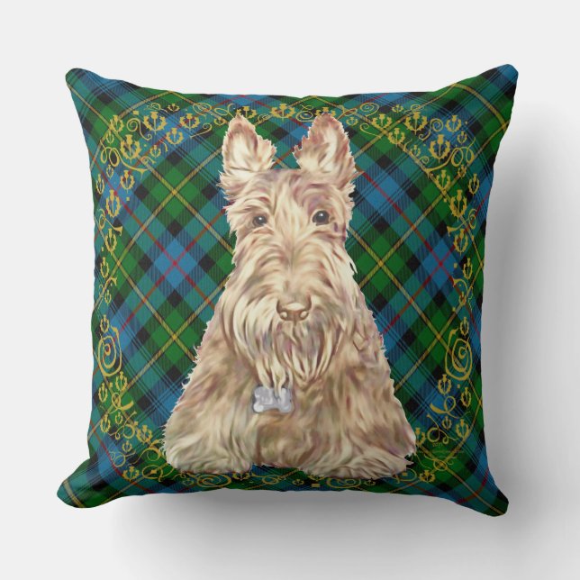 Almofada MacLeod de Skye Tartan Scottie (Frente)
