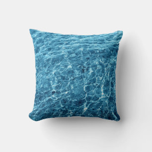 Almofada Macro Bubbling Blue Sea Photo