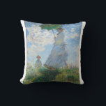 Almofada Madame Monet and Her Son by Claude Monet<br><div class="desc">Oscar-Claude Monet (UK: /ˈmɒneɪ/, US: /moʊˈneɪ, məˈ-/, French: [klod mɔnɛ]; 14 November 1840 – 5 December 1926) was a French painter and founder of impressionist painting who is seen as a key precursor to modernism, especially in his attempts to paint nature as he perceived it.[1] During his long career, he...</div>