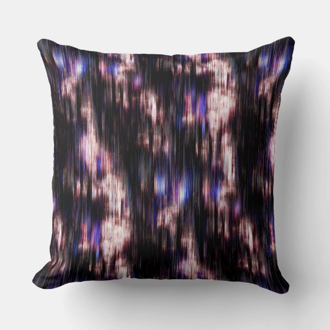 Almofada Madeira escovada com manchas de neon? (Frente)