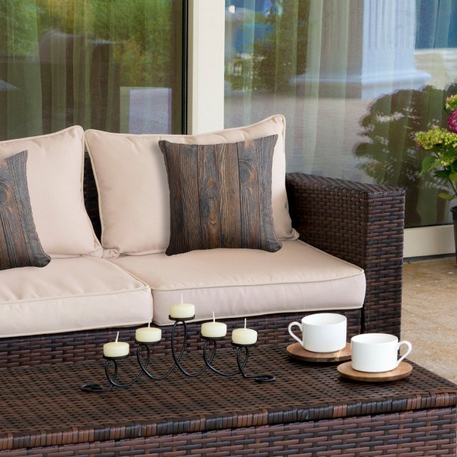 Almofada Madeira russa Tom castanho escuro ao ar livre Trav (Criador carregado)