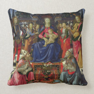 Almofada Madonna e criança com SS. Justus, Zenobius e th