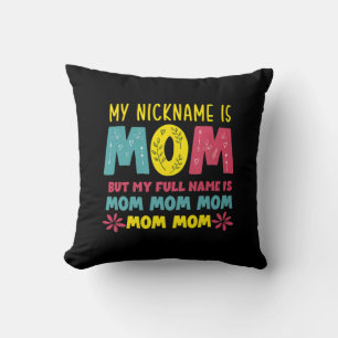 Almofada Madre Art Meu Apelido é Mamãe Aniversário