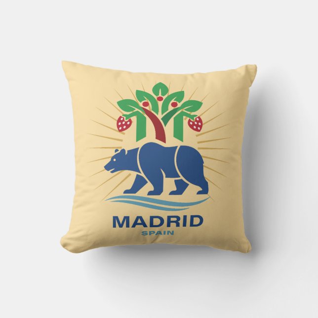 Almofada Madrid Espanha Europa (Frente)