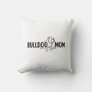 Almofada Mãe Bulldog | Mãe de Cachorro | Presente de Aniver