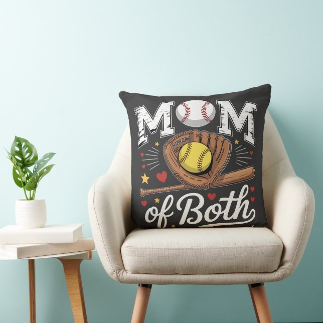Almofada Mãe de Ambos Dia de Jogo Beisebol Softbol  (Cadeira)