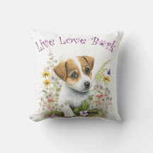Mãe de Cachorro Jack Russell Floral