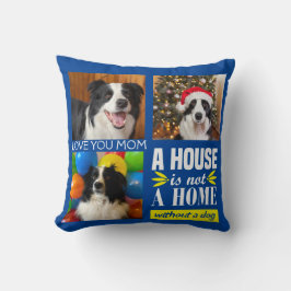 Almofada Mãe de cães três imagens personalizadas colagem e 