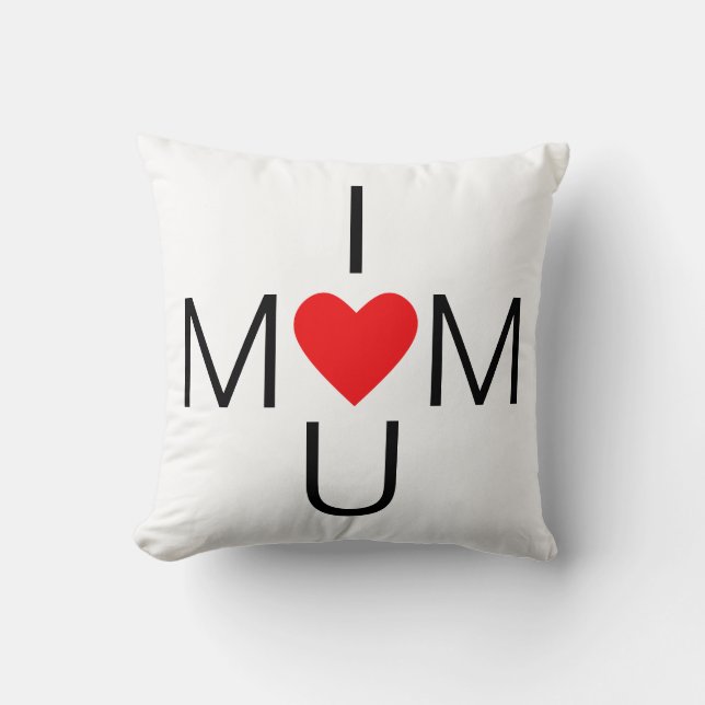 Almofada Mãe de Coração Moderno Amor (Frente)
