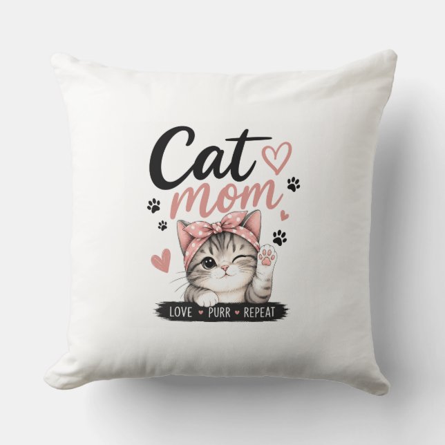 ALMOFADA MÃE DE GATO (Frente)
