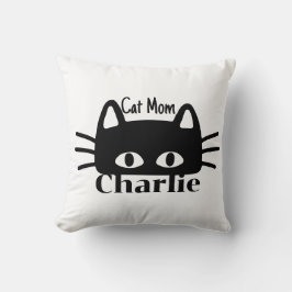Almofada Mãe de gato nome de gato personalizado