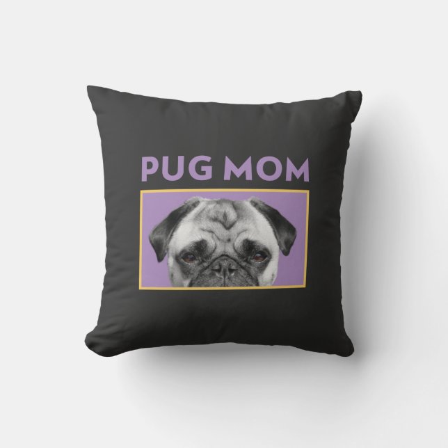 Almofada Mãe de Pug  (Frente)