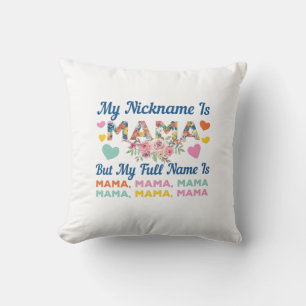 Almofada Mãe Minha Apelido É Mamãe Aniversário