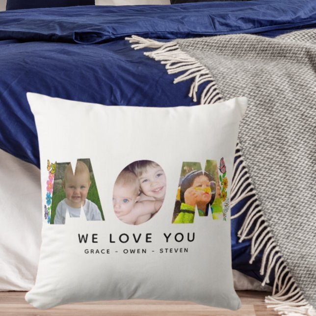 Almofada Mãe - Nós Te Amamos - Foto e Nome Daisy Butterfly (Criador carregado)