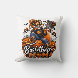 Almofada Mãe Raposa de Basquete de Halloween – Mãe de Cesta