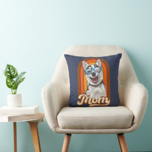 Almofada Mãe rouco do Alaska, mãe husky da siberiana